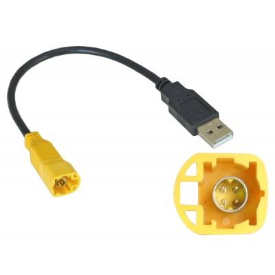 USB-переходник VW, SKODA (тип2) для подключения магнитолы к штатному разъему USB