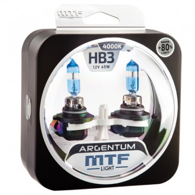 Комплект галогенных ламп HB3 Argentum +80%