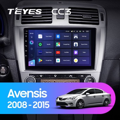 Штатная магнитола TEYES CC3 9.0" для Toyota Avensis 2008-2015
