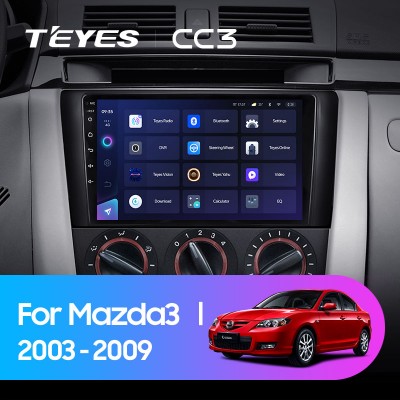 Штатная магнитола TEYES CC3 9.0" для Mazda 3 2003-2009