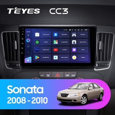 Штатная магнитола TEYES CC3 9.0" для Hyundai Sonata 2008-2010