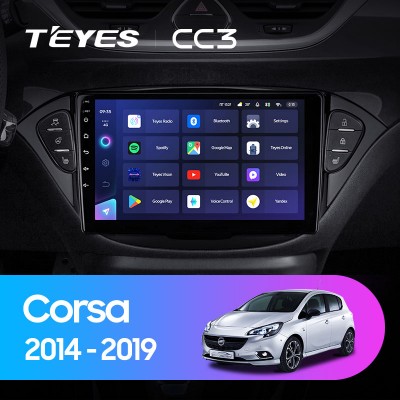 Штатная магнитола TEYES CC3 9.0" для Opel Corsa 2014-2019