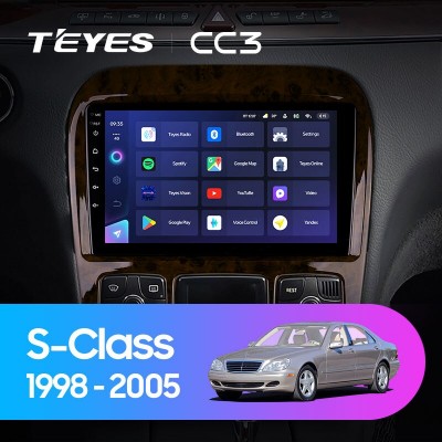 Штатная магнитола TEYES CC3 9.0" для Mercedes Benz S-Класс 1998-2005