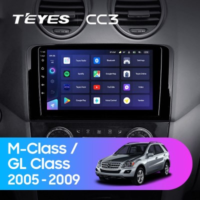 Штатная магнитола Teyes CC3 9" Mercedes Benz ML-Class (2005-2009)