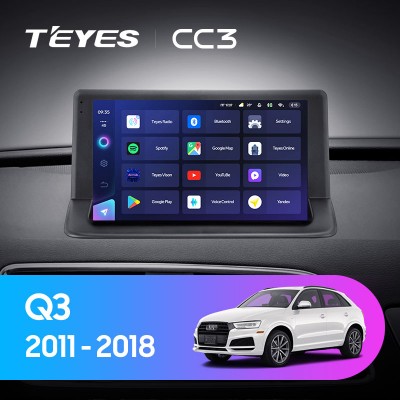 Штатная магнитола TEYES CC3 9.0" для Audi Q3 2011-2018