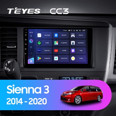 Штатная магнитола TEYES CC3 9.0" для Toyota Sienna 2014-2020