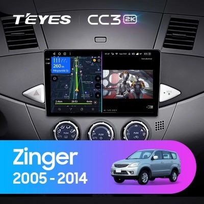 Штатная магнитола Teyes CC3 9.0" Mitsubishi Zinger 2005-2014