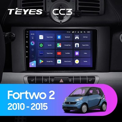 Штатная магнитола Teyes CC3 9" Mercedes Benz Smart Fortwo 2 2010-2015