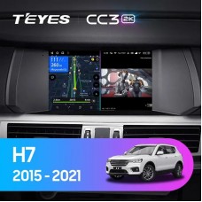 Штатная магнитола Teyes CC3 2K  9.5" GREAT WALL For Hover Haval H7 1 2015-2021