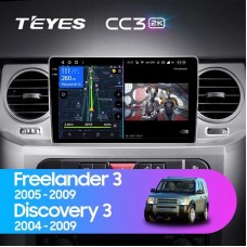 Штатная магнитола Teyes CC3 2K 9.5" Land Rover Freelander 3 2005-2009 Discovery 3 2004-2009