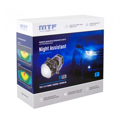 Светодиодные линзы MTF Night Assistant LED 3″ MaxBeam