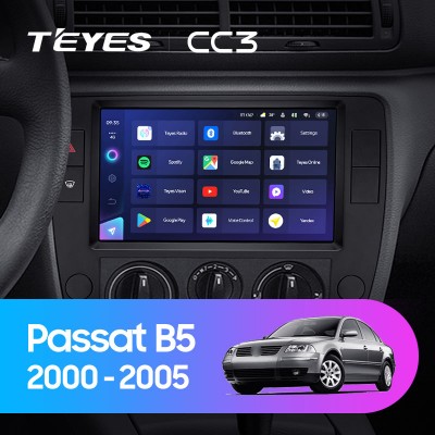 Штатная магнитола TEYES CC3 9.0" для Volkswagen Passat 2000-2005