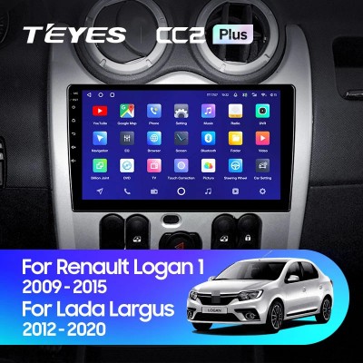 Штатная магнитола Teyes 10" Renault Logan 2012-2019 
