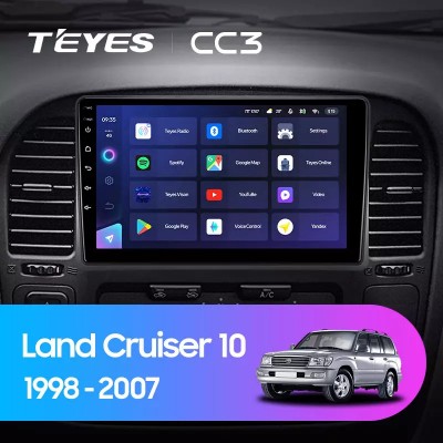 Штатная магнитола Teyes 9"Toyota Land Cruiser 2002-2007
