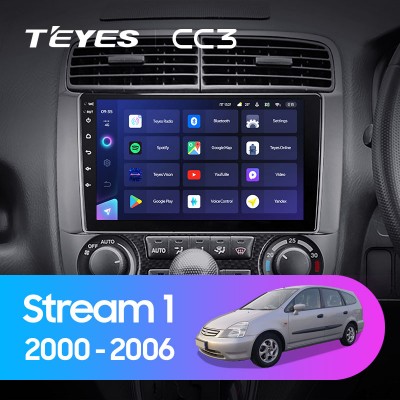 Штатная магнитола TEYES CC3 9" для Honda Stream 2000-2006