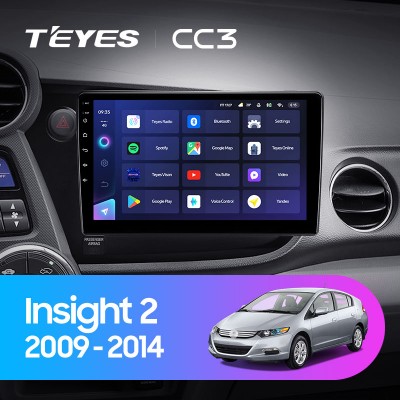 Штатная магнитола TEYES CC3 9" для Honda Insight 2009-2014