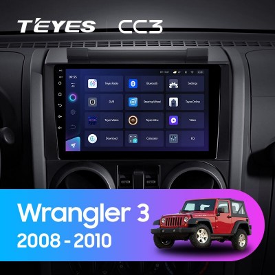 Штатная магнитола TEYES CC3 9" для Jeep Wrangler 2008-2010