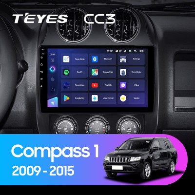 Штатная магнитола TEYES CC3 10.2" для Jeep Compass 2009-2015