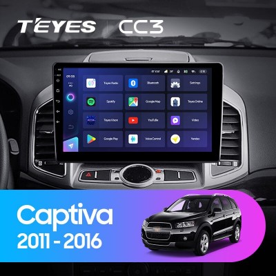 Штатная магнитола TEYES CC3 10.2" для Chevrolet Captiva 2011-2016