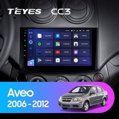 Штатная магнитола TEYES CC3 9" для Chevrolet Aveo 2006-2012