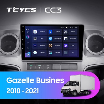 Штатная магнитола TEYES CC3 9" для GAZ Gazelle 2010-2021