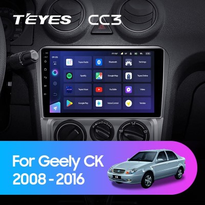 Штатная магнитола TEYES CC3 9" для Geely CK 2008-2016