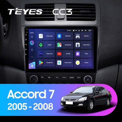 Штатная магнитола TEYES CC3 9" для Honda Accord 2002-2008
