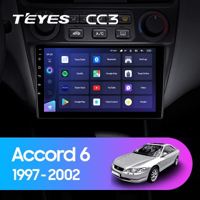 Штатная магнитола TEYES CC3 9" для Honda Accord 1997-2002