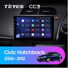 Штатная магнитола TEYES CC3 9" для Honda Civic 2006-2012