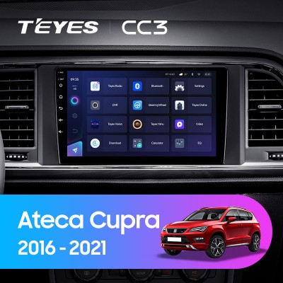 Штатная магнитола TEYES CC3 9.0" для SEAT Ateca 2016-2021