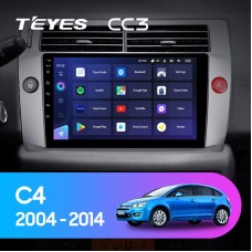 Штатная магнитола TEYES CC3 9.0" для Citroen C4 2004-2014