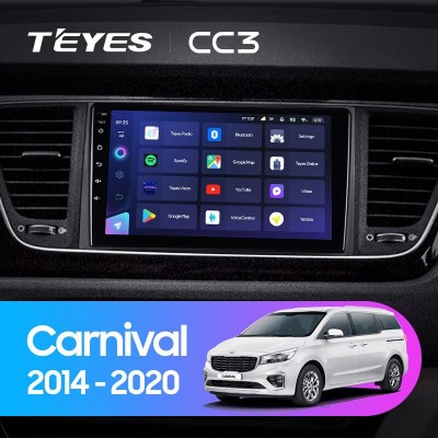 Штатная магнитола TEYES CC3 9.0" для Kia Carnival 2014-2020