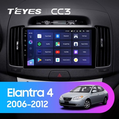 Штатная магнитола TEYES CC3 9.0" для Hyundai Elantra 2006-2010