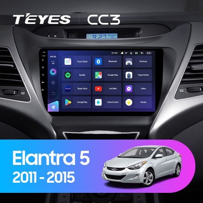 Штатная магнитола TEYES CC3 9.0" для Hyundai Elantra 2010-2016