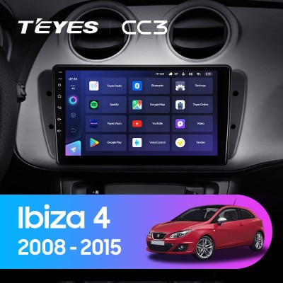 Штатная магнитола TEYES CC3 9.0" для SEAT Ibiza 2008-2015