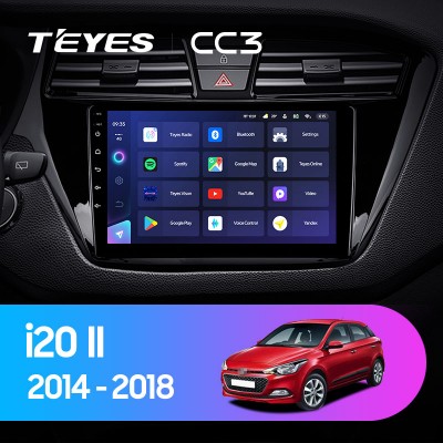 Штатная магнитола TEYES CC3 9.0" для Hyundai i20 2014-2018