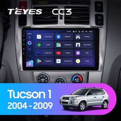 Штатная магнитола TEYES CC3 10.2" для Hyundai Tucson 2004-2009