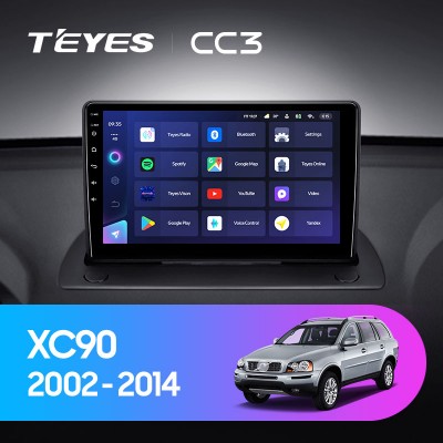 Штатная магнитола TEYES CC3 9.0" для Volvo XC90 2002-2014
